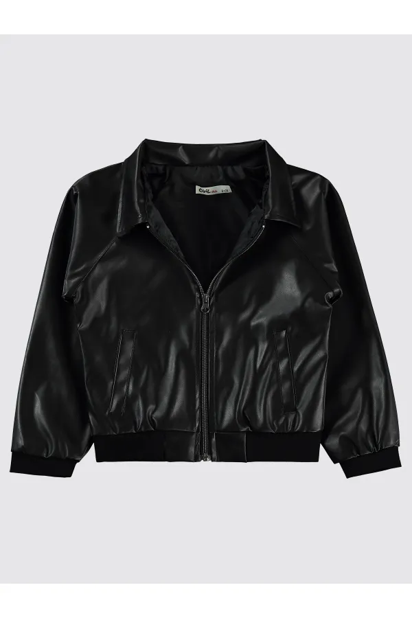 Kız Çocuk Ceket 10-13 Yaş Siyah - Paket