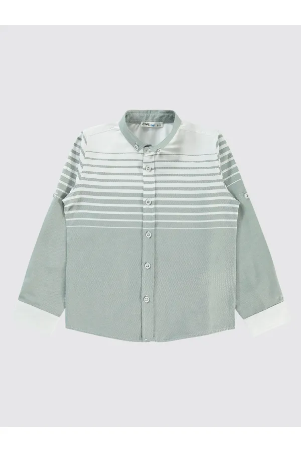 Chemise garçon 10-13 ans kaki - Emballage