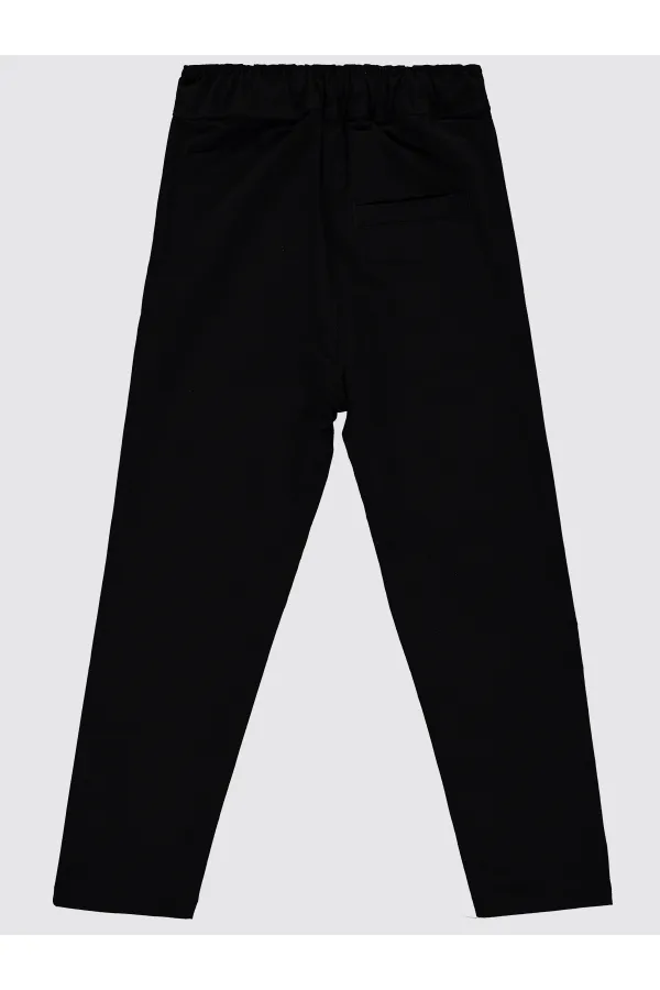 Erkek Çocuk Pantolon 6-9 Yaş Siyah - Paket