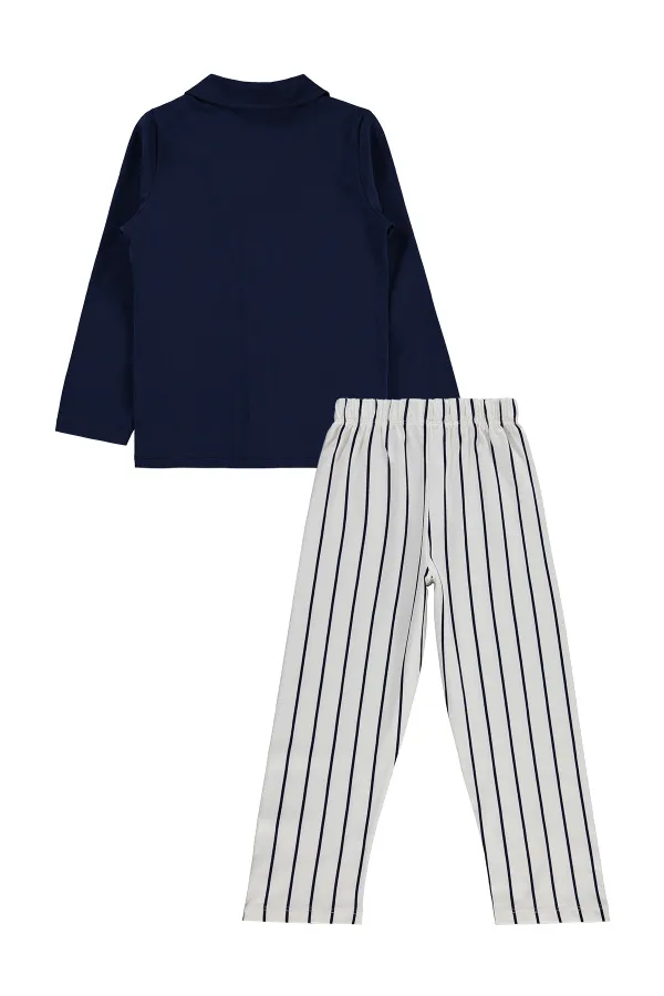 Boys' Pajama Set, Ages 6-9, Navy Blue - Pack