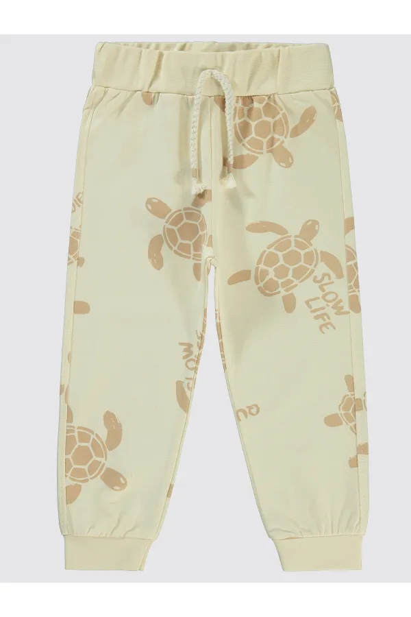 Bas de survêtement garçon 2-5 ans ivoire - Lot