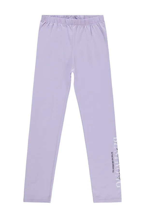 Leggings pour filles Km 10-13 ans Lavande douce - Lot