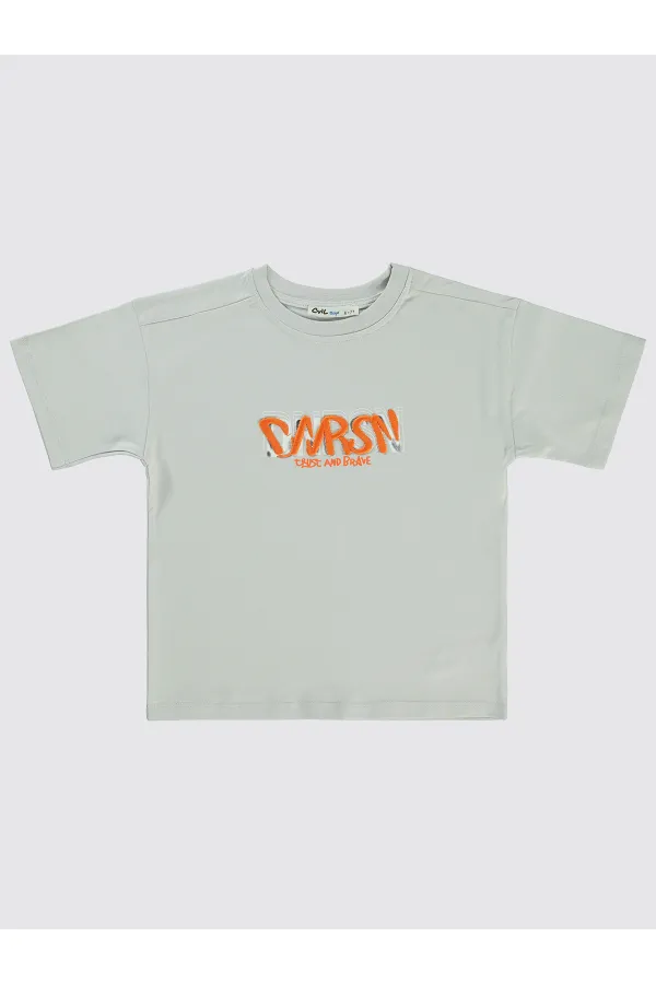 T-shirt garçon 10-13 ans, gris clair - Emballage