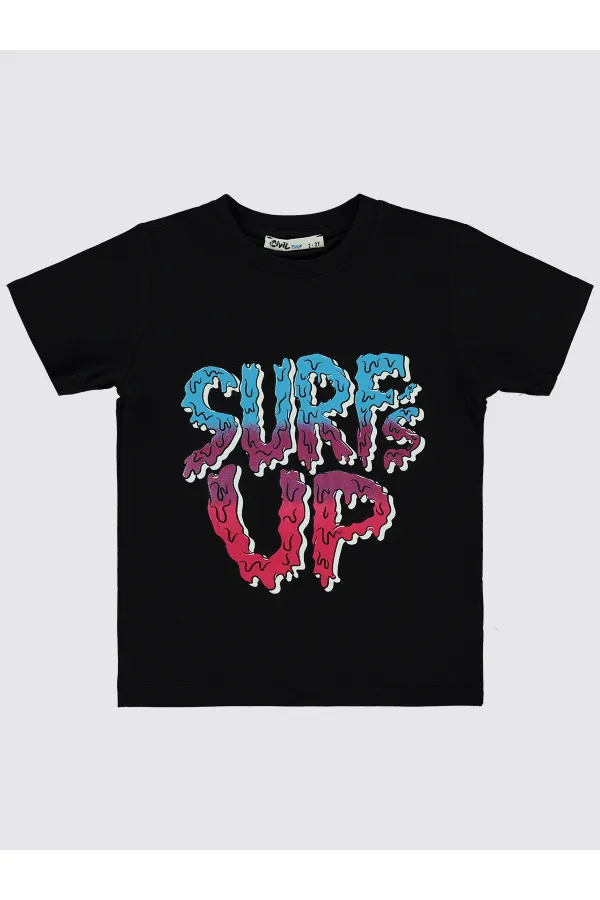 Boys T-Shirt 2-5 Years Old Black - Pack