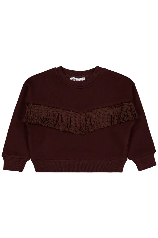 Sweat-shirt marron pour fille de 2 à 5 ans - Emballage