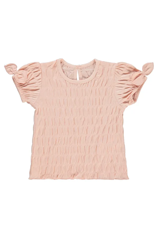 T-shirt bébé 0-24 mois, couleur poudre - Lot