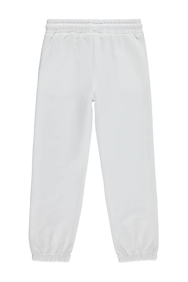 Girls' Sweatpants, Ages 6-9, Off-White - Pack