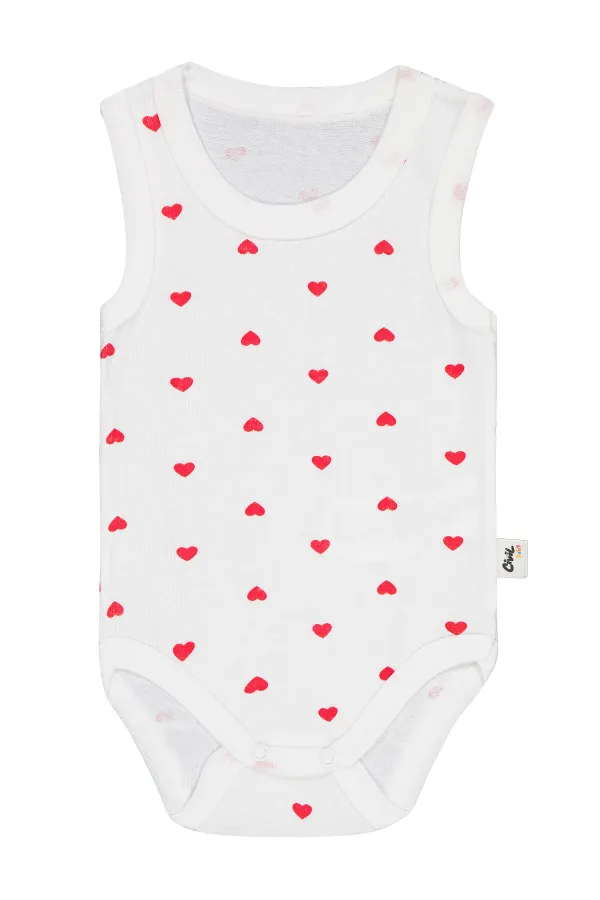 Bebek Çıtçıtlı Badi 0-24 Ay Ekru - Paket