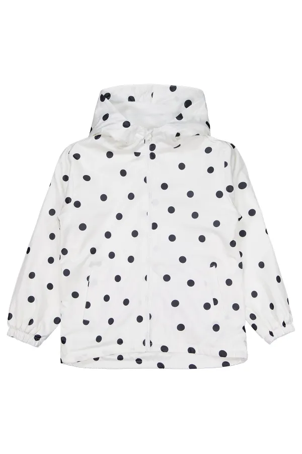 Kız Çocuk Yağmurluk 10-13 Yaş Ekru - Paket