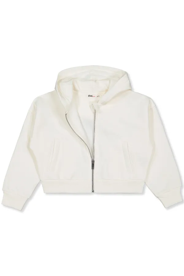 Gilet fille écru 6-9 ans - Emballage