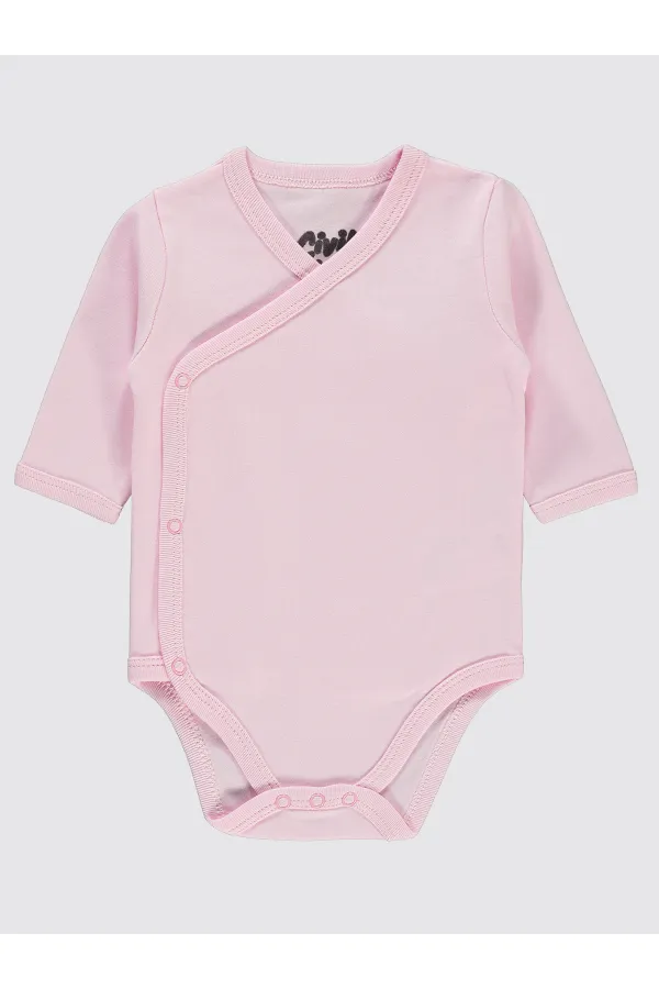 Body bébé à boutons-pression rose 0-24 mois - Lot