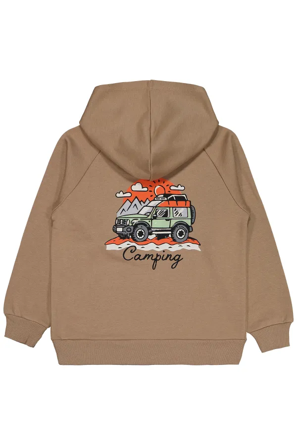 Sweat-shirt garçon marron 6-9 ans - Emballage