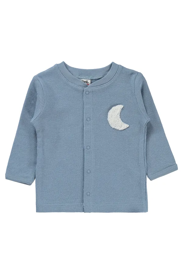 Ensemble pyjama bébé 0-24 mois bleu glacier - Emballage