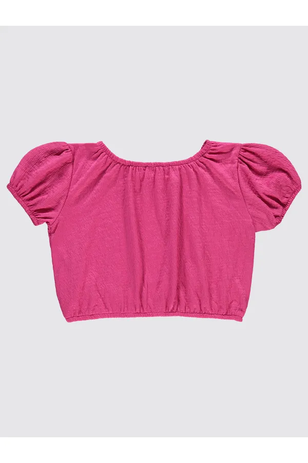 Girls' T-Shirt 10-13 Years Bright Pink - Package