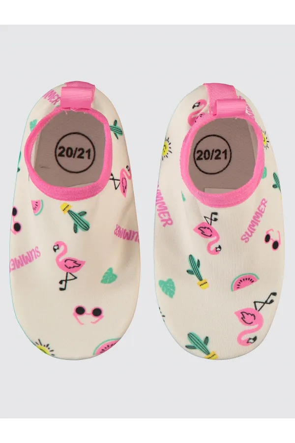 Chaussures aquatiques pour fille, pointures 21 à 25, roses - Emballage