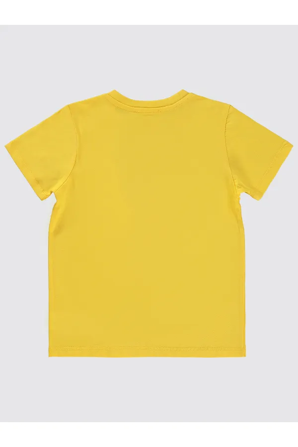 Erkek Çocuk Tişört 2-5 Yaş Sarı - Paket