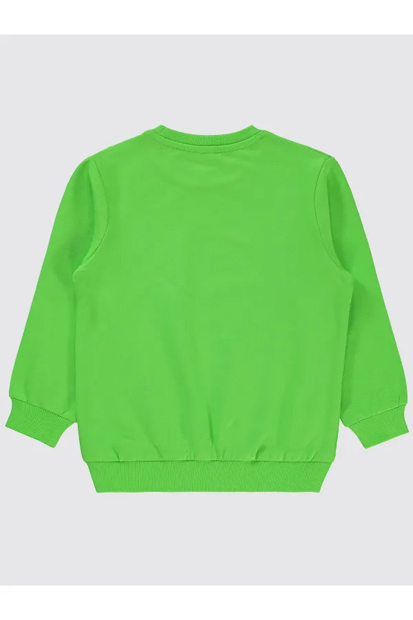 Boy Sweatshirt 2-5 Years Old Lime Green - Pack