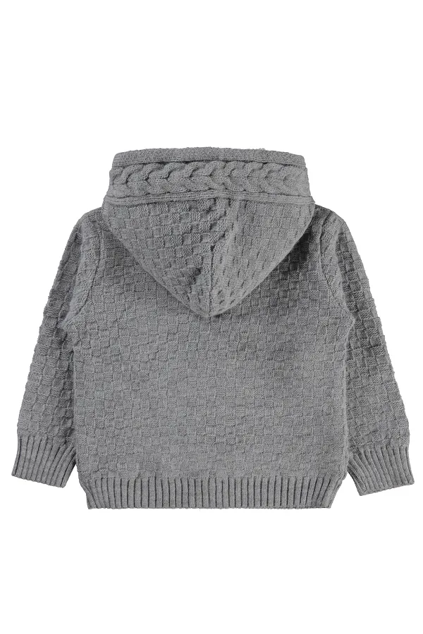 Gilet pour fille, 6-9 ans, gris chiné - Lot