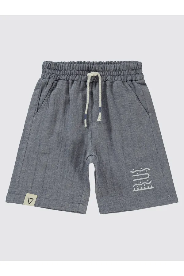 Shorty garçon 6-9 ans indigo - Paquet