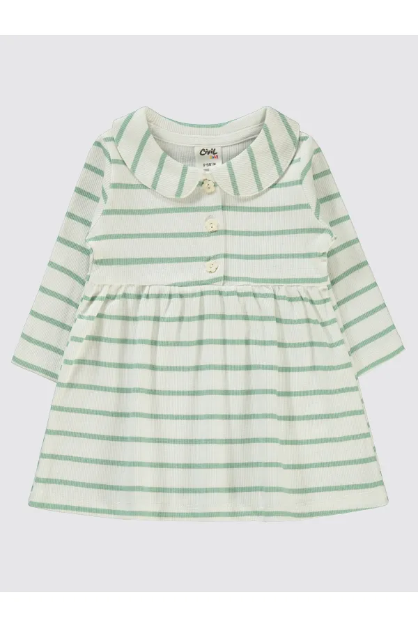 Ensemble body et robe bébé 0-24 mois vert tendre - Emballage