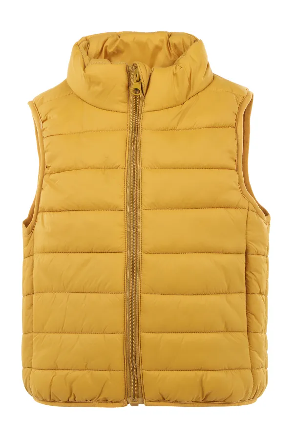 Erkek Çocuk Yelek 2-5 Yaş Hardal - Paket