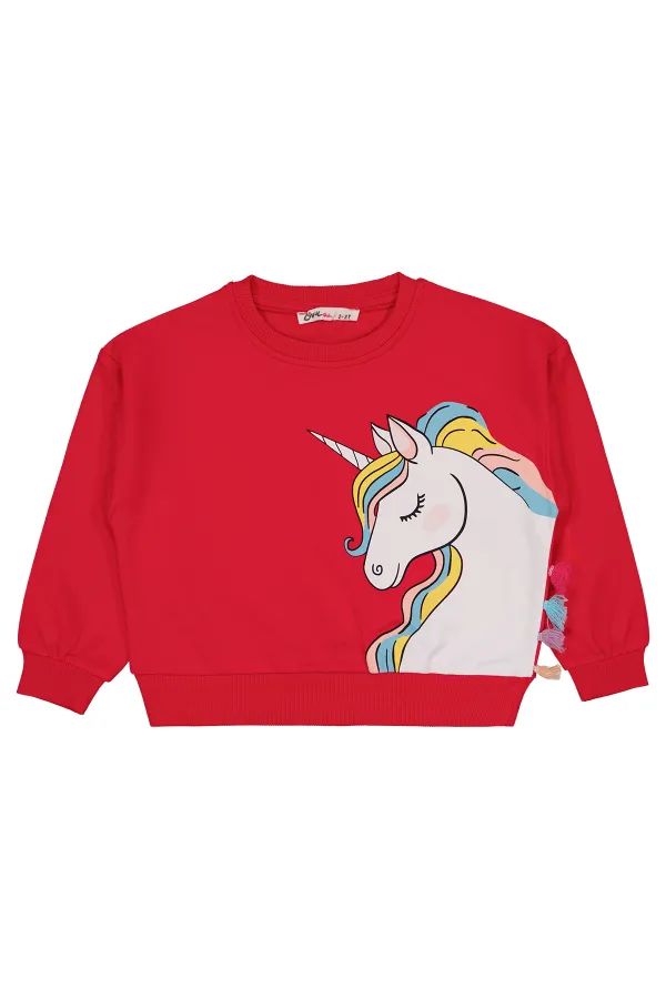 Ensemble de survêtement fuchsia pour filles de 2 à 5 ans - Emballage