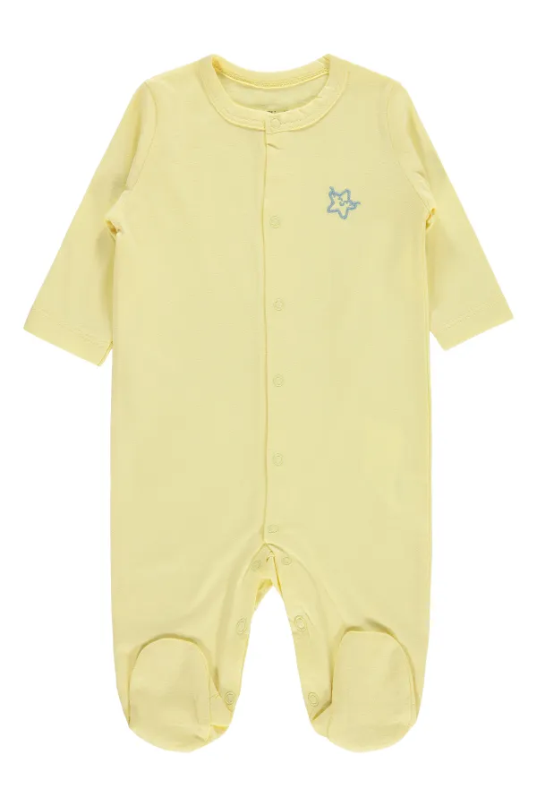 Grenouillère bébé 0-24 mois jaune - Emballage