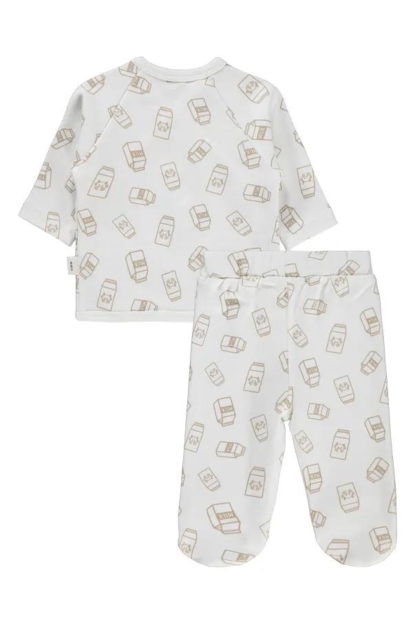 Baby Bodysuit Sets 0-24 Months, Ecru - Package