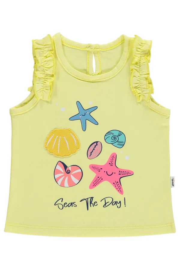 Bebek Tişört 0-24 Ay Limon Sarısı - Paket