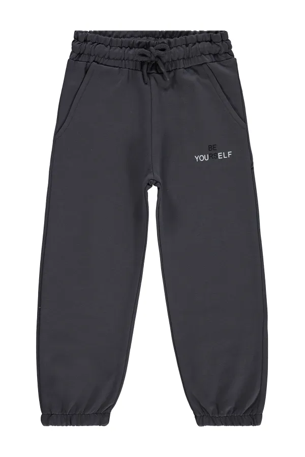 Girls' Sweatpants, Ages 2-5, Anthracite - Pack