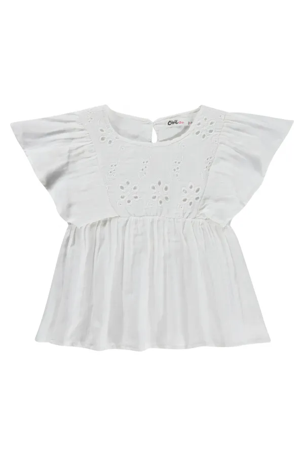 Kız Çocuk Takım 2-5 Yaş Kırık Beyaz - Paket