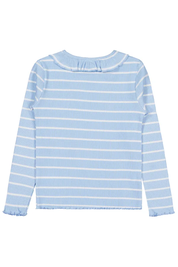 Kız Çocuk Sweatshirt 6-9 Yaş Mavi - Paket