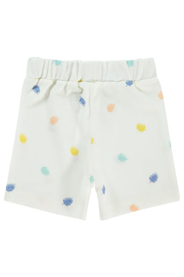 Baby Shorts 0-24 Months Ecru - Package