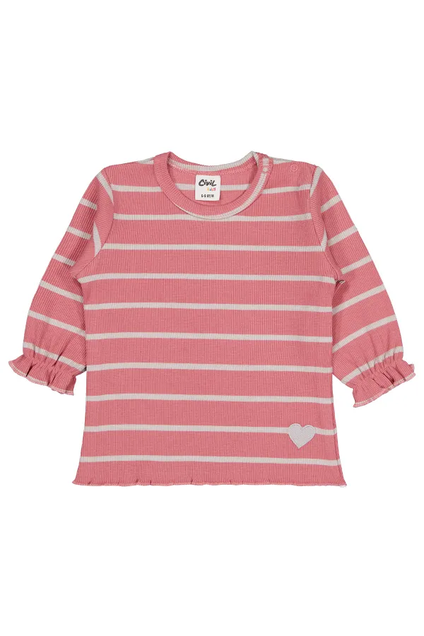 Bebek Sweatshirt 0-24 Ay Soft Kiremit - Paket