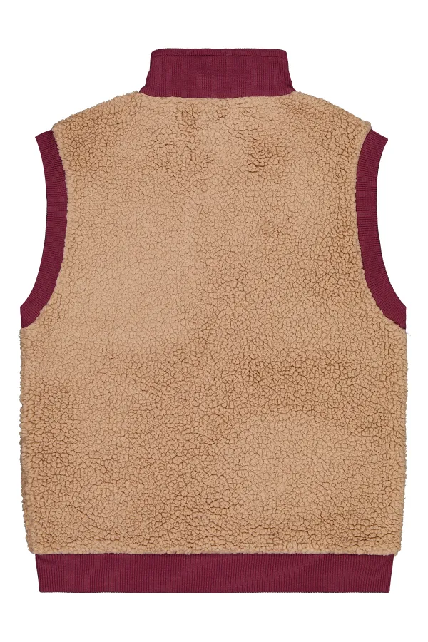 Erkek Çocuk Yelek 6-9 Yaş Bordo - Paket