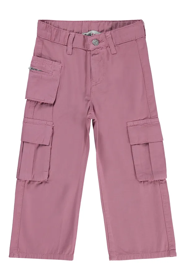 Kız Çocuk Pantolon 2-5 Yaş Gül Kurusu - Paket