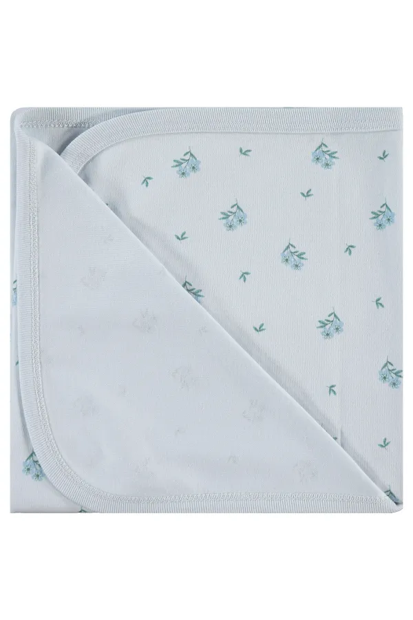 Ensemble couverture et lange pour bébé 0-24 mois, écru - Emballage