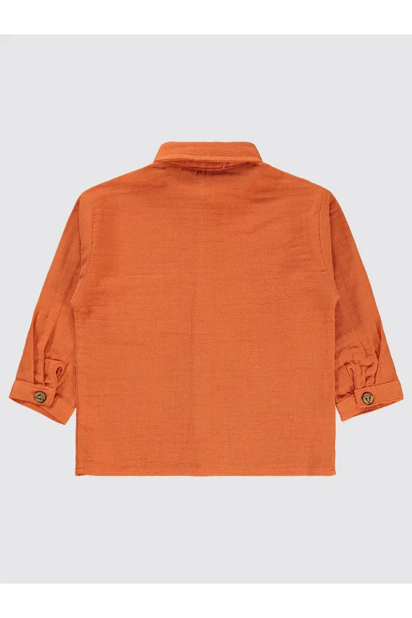 Chemise garçon orange 2-5 ans - Emballage