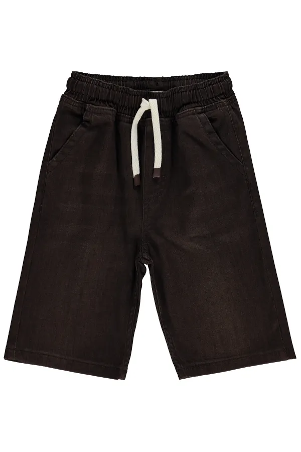 Pantalon Capri garçon, 6-9 ans, marron café - Lot