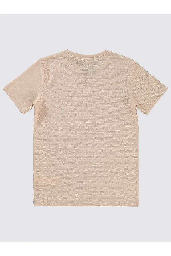 T-shirt garçon 10-13 ans, motif saumon - Emballage