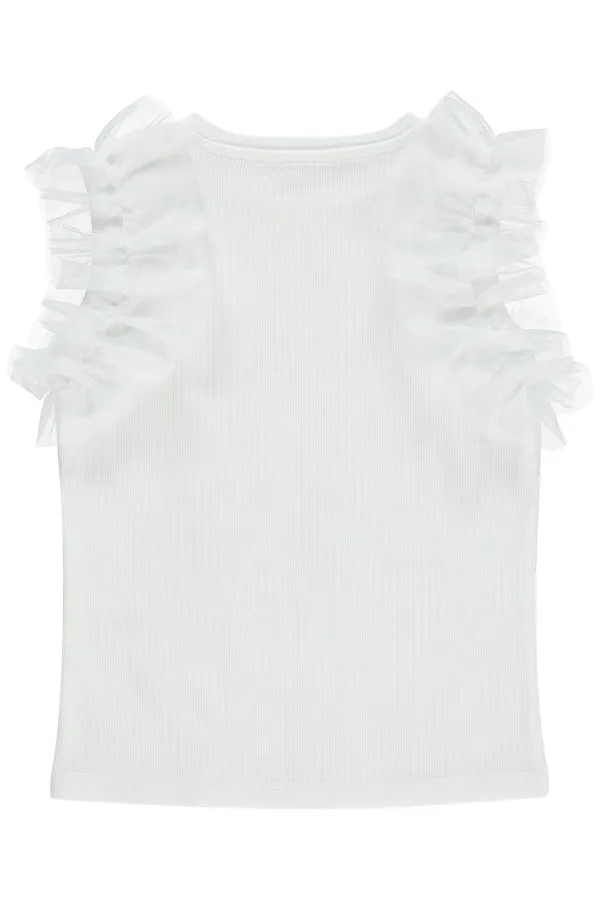 Kız Çocuk Tişört 6-9 Yaş Kırık Beyaz - Paket