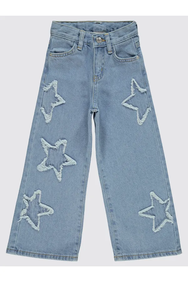 Kız Pantolonu 2-5 Yaş Açık Mavi - Paket Civil