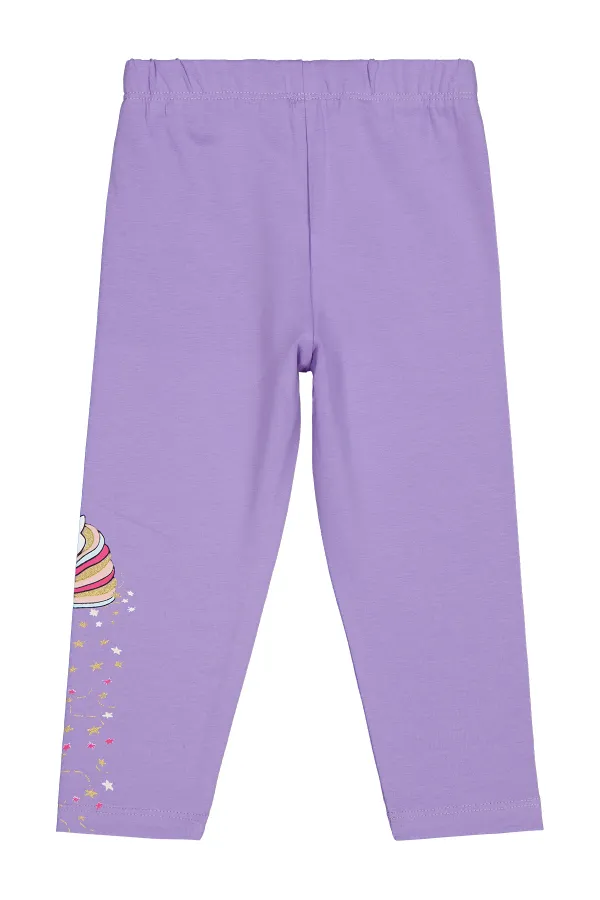 Collants violets pour fille de 2 à 5 ans - Emballage