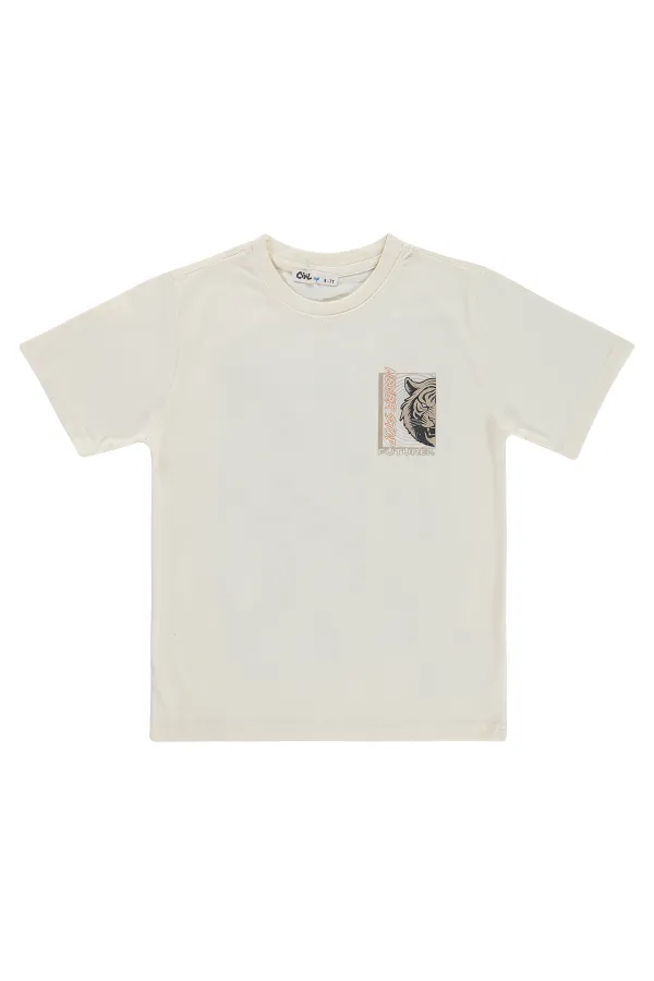 T-shirt garçon KM 10-13 ans écru - Emballage