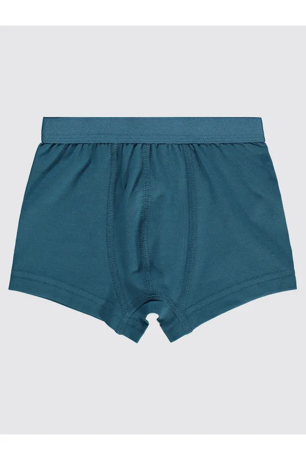 Erkek Çocuk Boxer 2-9 Yaş Mavi-Lacivert - Paket