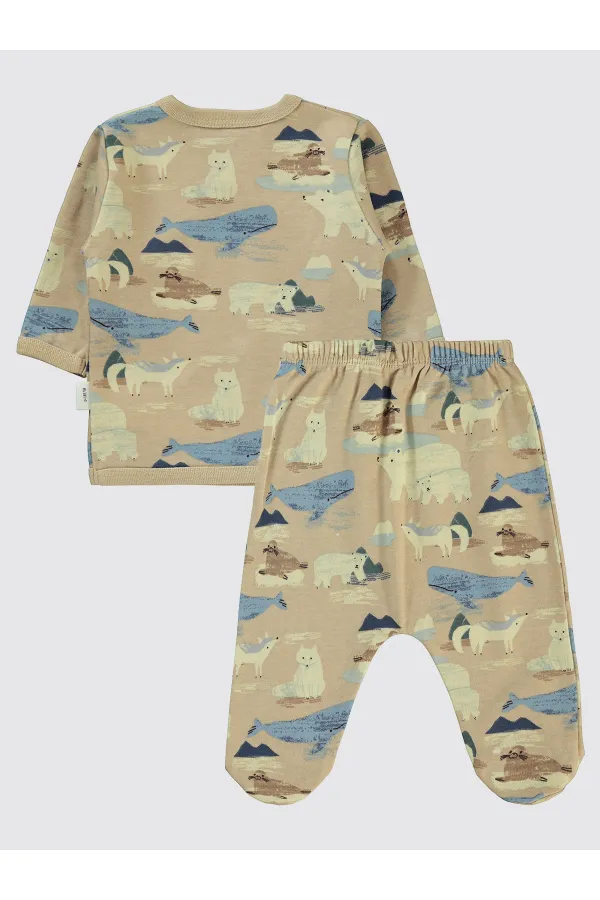 Bebek Zıbın Takımları 0-24 Ay Sütlükahve - Paket