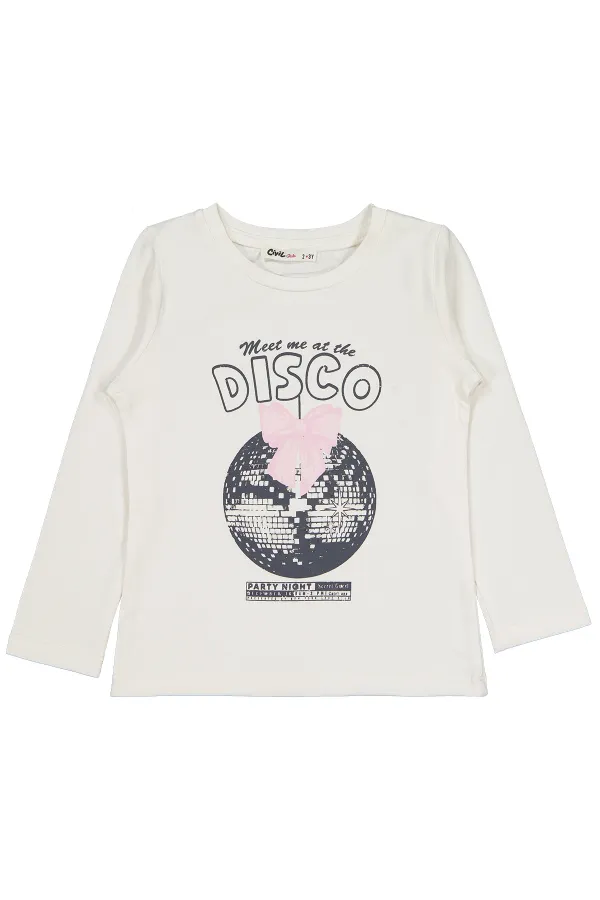 Girls Sweatshirt Km 2-5 Years Ecru - Package