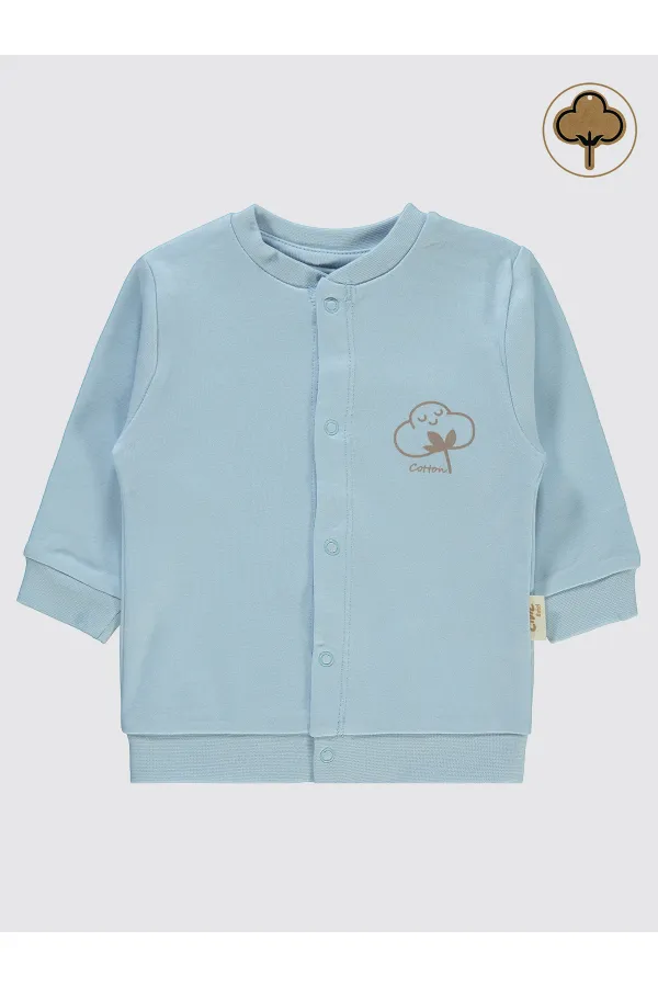 Gilet bébé bleu 0-24 mois - Emballage