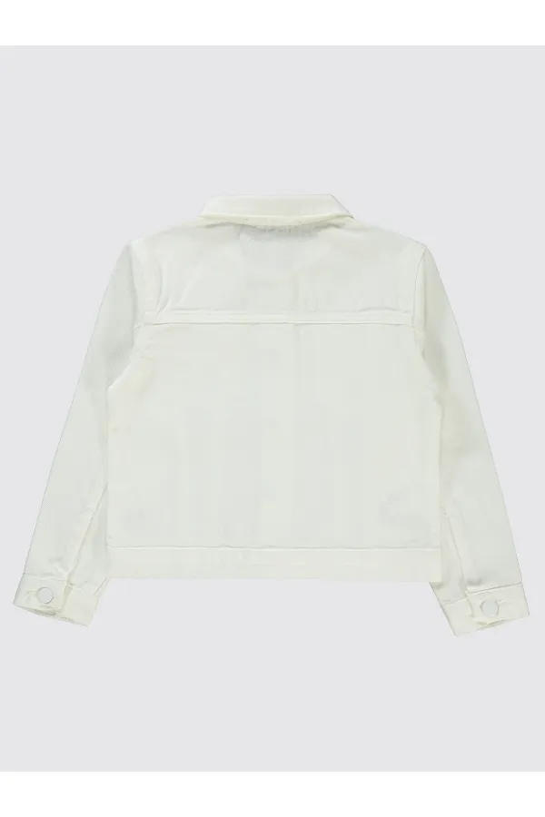 Kız Çocuk Ceket 10-13 Yaş Beyaz - Paket