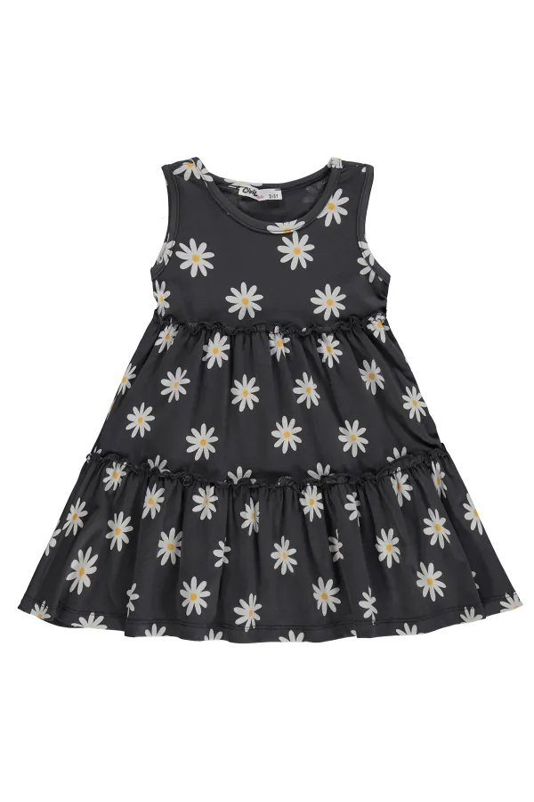 Ensemble combinaison et robe pour fille, 2-5 ans, anthracite - Emballage